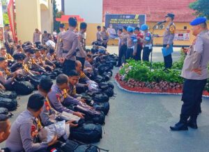 Jelang Pemungutan Suara, Polda Kalsel & Polres Kotabaru Sebar Ratusan Personel