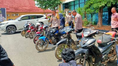 Jos! Kawanan Pelaku Pencurian Sepeda Motor hingga Mobil Pajero Berhasil Digulung Polisi Kotabaru