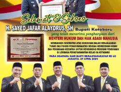 Fraksi Golkar DPRD Kotabaru Bangga Bupati Terima Penghargaan Dari Kemkumham