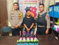 Lagi, Seorang Penjual Miras di Higa Gunung Kotabaru Digelandang Polisi
