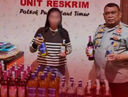 Wanita Penjual Miras di Timur Pulau Laut juga Diringkus Polisi