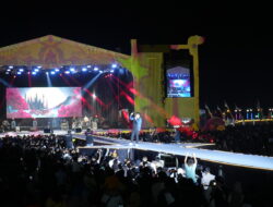 Air Mancur Menari Hingga Artis Ibukota Meriahkan Puncak Hari Jadi Kotabaru