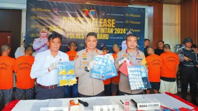 Ops Antik Intan 2024; Belasan Kasus Narkoba Senilai Ratusan Juta Berhasil Diungkap Polres Kotabaru