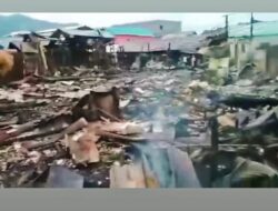 Diduga Gegara Korsleting Listrik, Puluhan Rumah Hangus Terbakar di Kotabaru