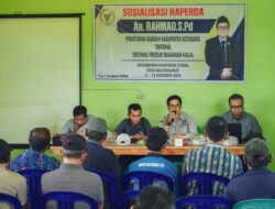 Masyarakat Antusias Ikuti Sosialisasi Raperda Yang Disampaikan Rahmad