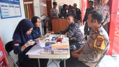 Maknai HUT Humas Polri ke-73, Polres Kotabaru Gelar Aksi Donor Darah