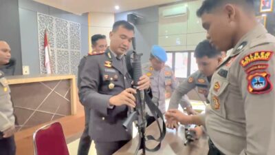 Jelang Natal dan Tahun Baru, Senjata Api Personel Polres Kotabaru Dicek!