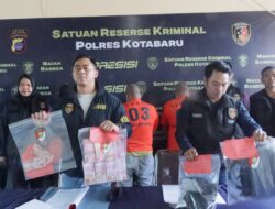 Viral!! Satreskrim Berhasil Ringkus 3 Pelaku Pengedar Uang Palsu di Kotabaru