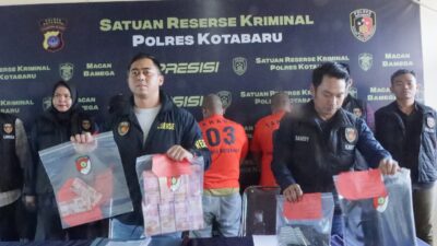 Viral!! Satreskrim Berhasil Ringkus 3 Pelaku Pengedar Uang Palsu di Kotabaru