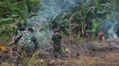 Satgas TMMD Ke-123 ‘Bangunkan’ Lahan Tidur di Desa Talusi