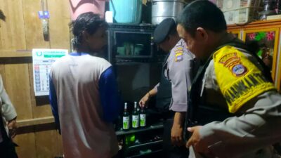 Lagi, Pria Penjual Miras Diangkut Polisi di Kelumpang Kotabaru