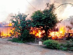 Empat Buah Rumah di Area Pasar Bakau Kotabaru Ludes Dilalap Api, Kerugian Capai Miliaran