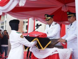 Pemkab Kotabaru Gelar Upacara Penurunan Bendera