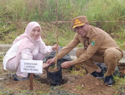 Hapernas 2025, Pemkab Tanbu Tanam Pohon dan Santuni Anak Yatim Piatu