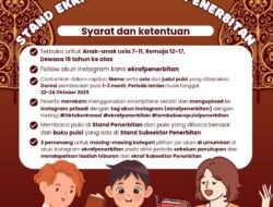 Pekan Hekrafnas, Lomba Puisi Bakal Ramaikan Oktober Ceria di Kotabaru