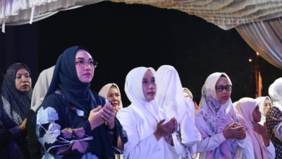 Ketua PKK Tanah Bumbu Hadiri Tabligh Akbar Sinergitas Merah Putih