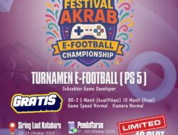 Yang Jago PES Merapat! Disparpora Buka Turnamen E-Football Gratis
