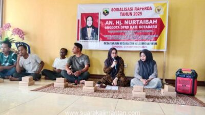 Anggota DPRD Kotabaru Sosialisasikan Raperda Usaha Ultra Mikro di Desa Tarjun