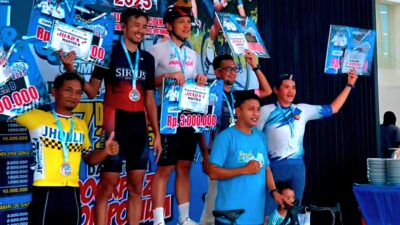 Disparpora Kotabaru Sukses Gelar Tour de Saijaan 100 Kilometer