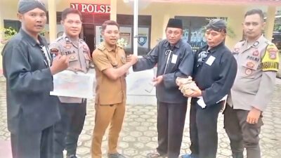 Peduli Korban Bencana di Aceh, Para Pendekar SH Terate Ranting Kelumpang Hilir Turun ke Jalan Galang Donasi
