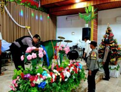 Polisi Pastikan Peringatan Nataru di Kelumpang Barat Kotabaru Aman & Kondusif