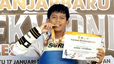 Bikin Bangga! Fauzan Raih Juara Pertama di Ajang Festival Teakwondo Banjarbaru