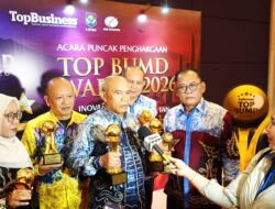 Bupati Rusli Sukses Raih Penghargaan TOP Pembina BUMD Kotabaru 2026