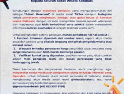 Awas! Disparpora Kotabaru Keluarkan Peringatan Terkait Maraknya Penipuan Reservasi Penginapan