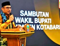 Wabup Syairi Hadiri Prosesi Pelantikan Ketua dan Pengurus HMI Kotabaru-Tanbu