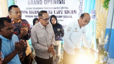 MBG Pulau Laut Sigam Kotabaru Diresmikan Dorong Pemenuhan Gizi untuk Generasi Sehat
