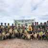 Top! Kompi Pertanian Yonif TP 884/Saijaan Sukses Panen Padi Perdana Seluas 1 Hektar
