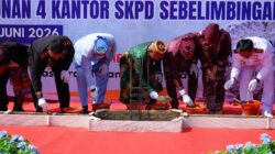 Perkuat Infrastruktur Pelayanan, Bupati Kotabaru Resmikan Groundbreaking 4 Kantor SKPD di Sebelimbingan