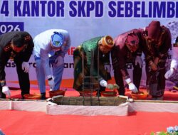 Perkuat Infrastruktur Pelayanan, Bupati Kotabaru Resmikan Groundbreaking 4 Kantor SKPD di Sebelimbingan