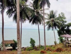Pantai Teluk Gosong Kotabaru Ramai Pengunjung saat Liburan Sekolah