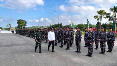 Tingkatkan Infrastruktur Desa Tanjung Lalak Selatan, Kotabaru Resmi Buka TMMD ke-129