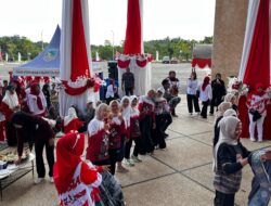Serunya Perayaan HUT RI ke-81 di Kotabaru, DWP Adu Kompak Lewat Estafet Sarung hingga Joget Balon