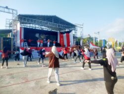 Antusiasme Tinggi! Ratusan Warga Padati Siringlaut Kotabaru untuk Senam Massal Akhir Pekan
