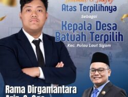 Awaludin Ucapkan Selamat ke Rama Dirgamantara Aziz, Kades Batuah Terpilih: “Emban Amanah untuk Kemajuan Desa”