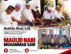 Hadiri Peringatan Maulid Nabi di Kelumpang Barat, Mukhlis Rivai Ajak Warga Teladani Akhlak Rasulullah