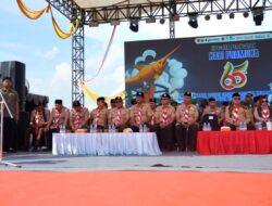 Peringatan Hari Pramuka ke-65 di Kalsel Berlangsung di Wisata Siring Laut Kotabaru