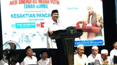 Pemkab Tanah Bumbu Gelar Tabligh Akbar dan Sinergitas Merah Putih, Luncurkan Pinjaman Tanpa Bunga untuk UMKM